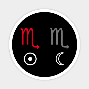 Scorpio Sun Scorpio Moon Zodiac Sign Magnet